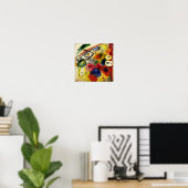 Kandinsky - Black Strokes Poster (Thuiskantoor)