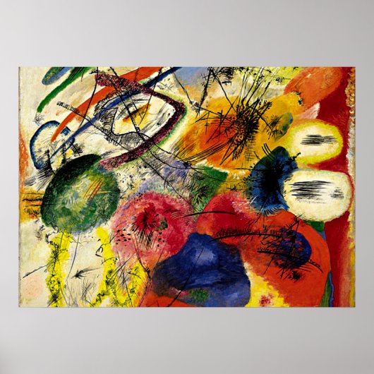 Kandinsky - Black Strokes Poster (Voorkant)