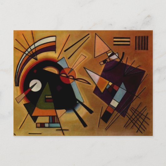 Kandinsky Black Violet Briefkaart (Voorkant)