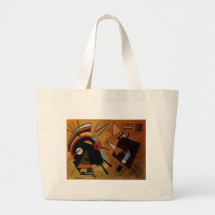 Kandinsky Black Violet Grote Tote Bag