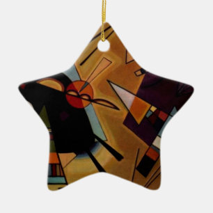 Kandinsky Black Violet Keramisch Ornament