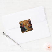 Kandinsky Black Violet Vierkante Sticker (Envelop)