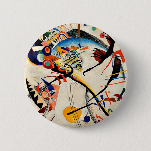 Kandinsky - Blau Segment Ronde Button 5,7 Cm (Voorkant)