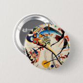 Kandinsky - Blau Segment Ronde Button 5,7 Cm (Voorkant /achterkant)