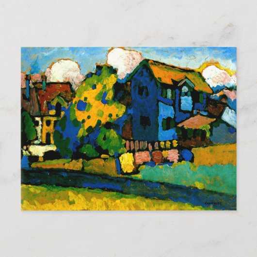 Kandinsky - Blaues Haus Klein Briefkaart (Voorkant)