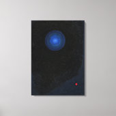 Kandinsky - Blauw, abstracte kunst Canvas Afdruk (Voorkant)