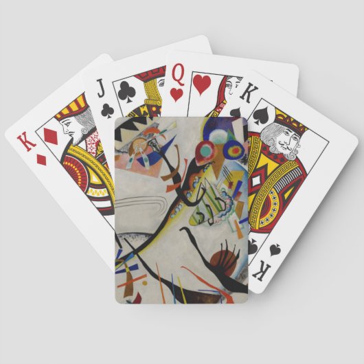Kandinsky Blauw Segment Speelkaarten (Achterkant)