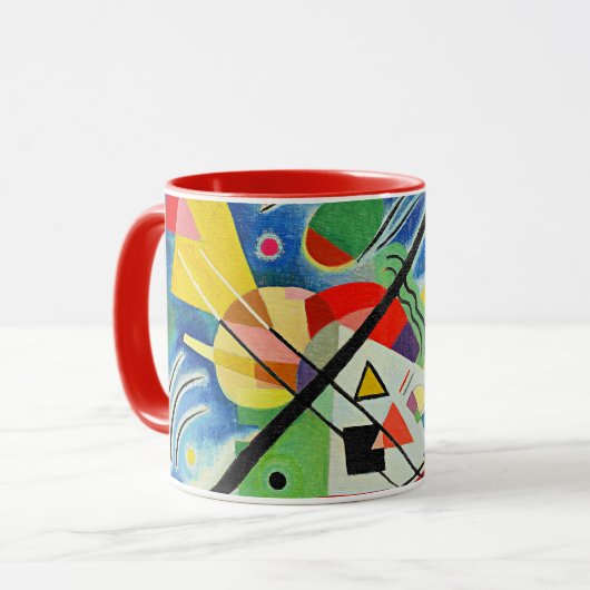 Kandinsky - Blauwe Schilderij Mok (Voorkant links)