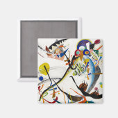 Kandinsky Blauwe Segment Magneet (Voorkant / Achterkant)