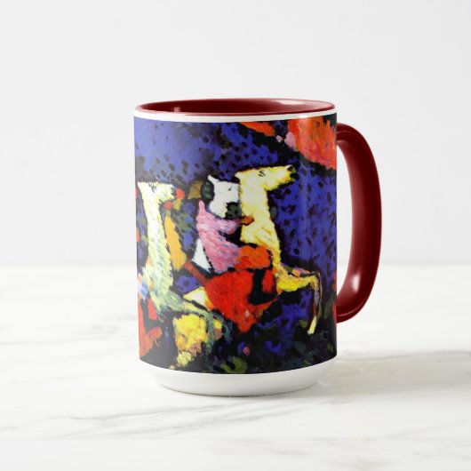 Kandinsky - Blue Mountain Mok (Voorkant rechts)