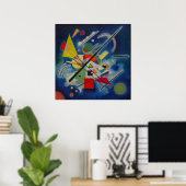 Kandinsky Blue Painting Abstract Artwork Poster (Thuiskantoor)
