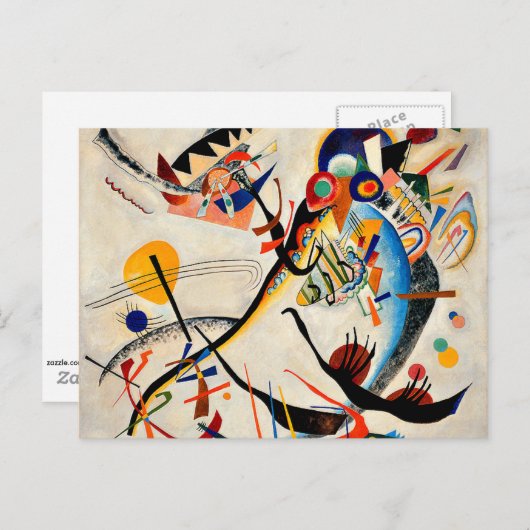 Kandinsky - Blue Segment Briefkaart (Voorkant / Achterkant)