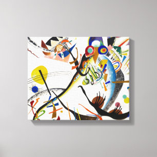 Kandinsky Blue Segment Canvas Afdruk