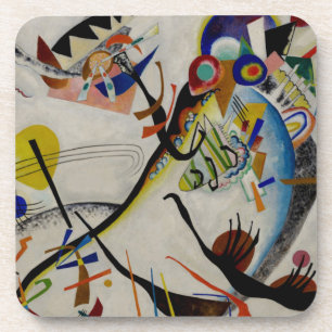 Kandinsky Blue Segment Drankjes Onderzetter