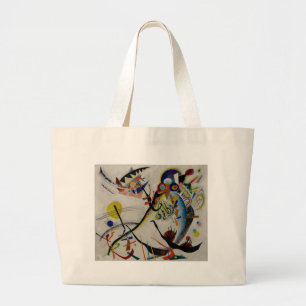 Kandinsky Blue Segment Grote Tote Bag