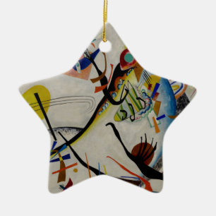 Kandinsky Blue Segment Keramisch Ornament