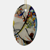 Kandinsky Blue Segment Keramisch Ornament (Rechts)