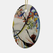 Kandinsky Blue Segment Keramisch Ornament (Links)