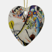 Kandinsky Blue Segment Keramisch Ornament (Links)