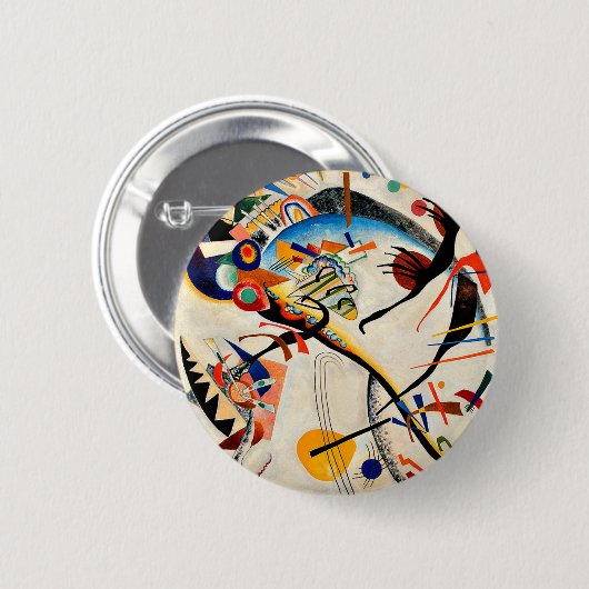 Kandinsky - Blue Segment, Ronde Button 5,7 Cm (Voorkant /achterkant)