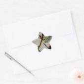 Kandinsky Blue Segment Ster Sticker (Envelop)