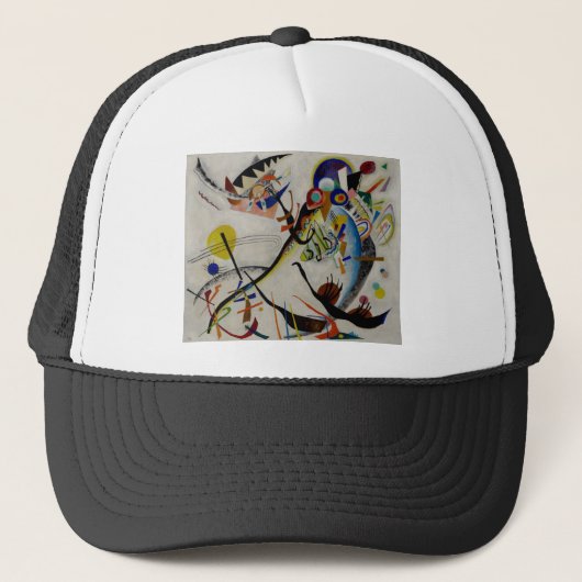 Kandinsky Blue Segment Trucker Pet (Voorkant)