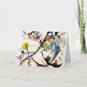 Kandinsky Blue Segment-Wenskaart Kaart