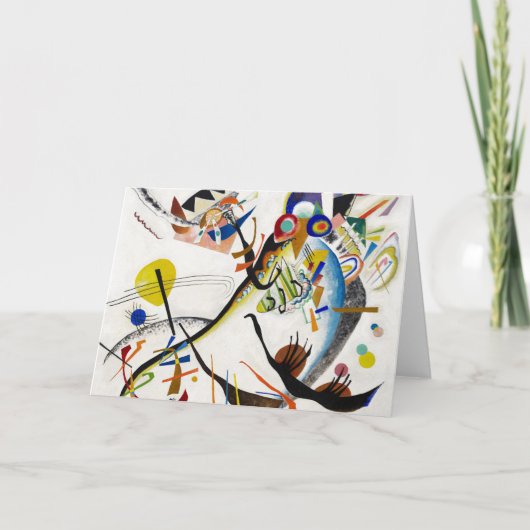 Kandinsky Blue Segment-Wenskaart Kaart (Voorkant)