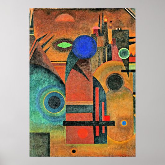 Kandinsky - Brown Silence Poster (Voorkant)
