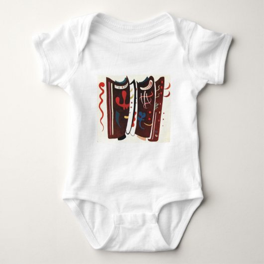 Kandinsky Brown with Supplement Abstract Romper (Voorkant)