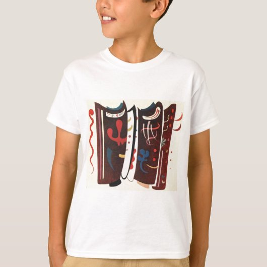 Kandinsky Brown with Supplement Abstract T-shirt (Voorkant)