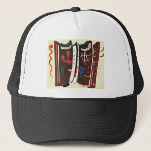 Kandinsky Brown with Supplement Abstract Trucker Pet