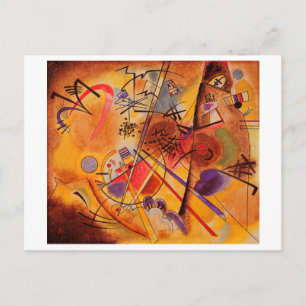 Kandinsky Brown Yellow Red Blue Briefkaart