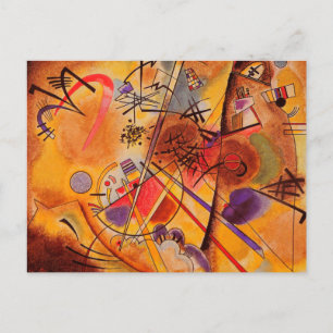 Kandinsky Brown Yellow Red Blue Feestdagenkaart