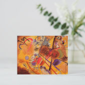 Kandinsky Brown Yellow Red Blue Feestdagenkaart (Staand voorkant)