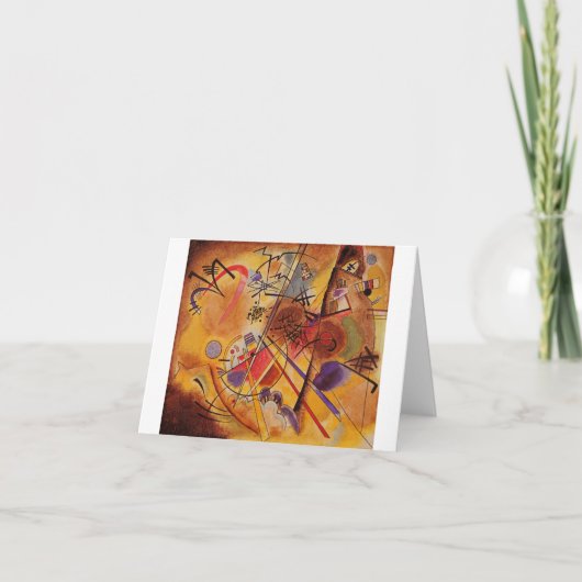 Kandinsky Brown Yellow Red Blue Kaart (Voorkant)