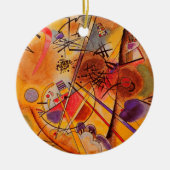 Kandinsky Brown Yellow Red Blue Keramisch Ornament (Voorkant)