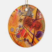 Kandinsky Brown Yellow Red Blue Keramisch Ornament (Links)