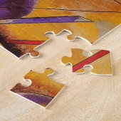 Kandinsky Brown Yellow Red Blue Legpuzzel (Zijkant)
