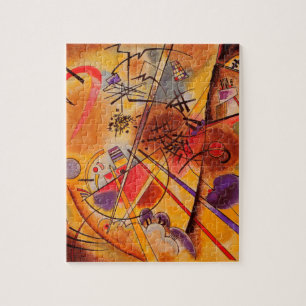 Kandinsky Brown Yellow Red Blue Legpuzzel