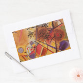 Kandinsky Brown Yellow Red Blue Rechthoekige Sticker (Envelop)