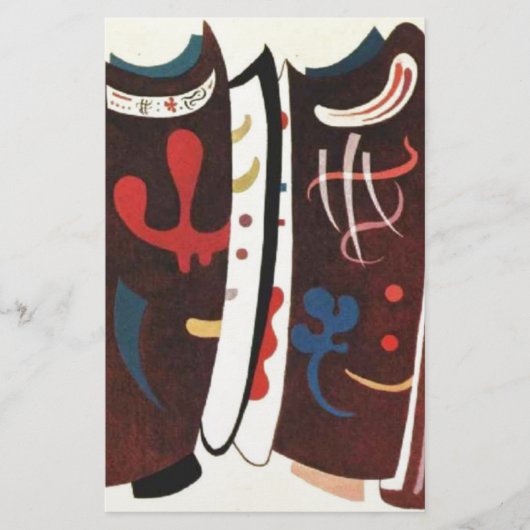Kandinsky Bruin Briefpapier (Voorkant)
