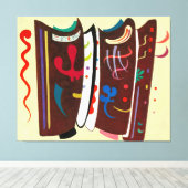 KANDINSKY - BRUIN MET SUPPLEMENT - 1935 - CANVAS AFDRUK (Insitu (Houten vloer))