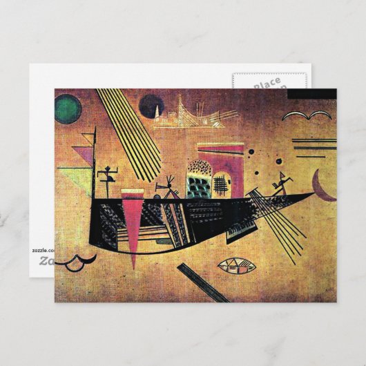 Kandinsky - Carte postale Capricious (Devant / Derrière)