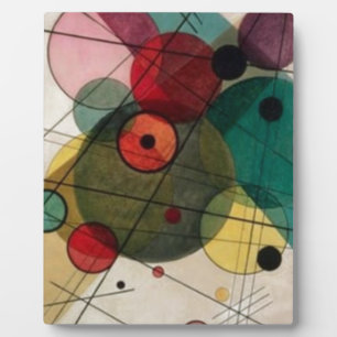 Kandinsky Circles Tafelblad Plaque met Ezel Fotoplaat