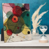 Kandinsky Circles Tafelblad Plaque met Ezel Fotoplaat (Zijkant)