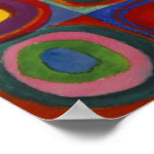 Kandinsky Color Study of Carré Circles Poster (Coin)