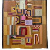 Kandinsky - Compensatie Roos Douchegordijn (Voorkant)