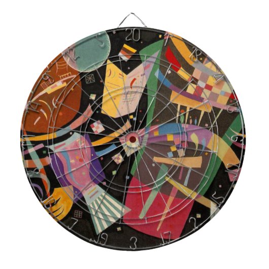 Kandinsky Compositie 10 Abstract schilderen Dartbord (Voorkant)