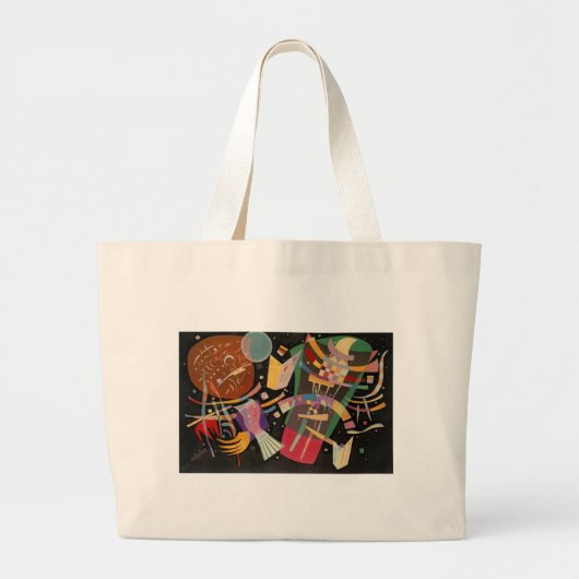 Kandinsky Compositie 10 Abstract schilderen Grote Tote Bag (Voorkant)